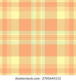 Padrão de xadrez aquecido. Um design têxtil clássico e sem costura com pêssego, amarelo, verde claro. Perfeito para fundos, tecidos ou projetos relacionados à moda.