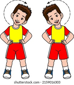 Warmup Exercises Kids Vector Illustration Isolated Stock Vector ...