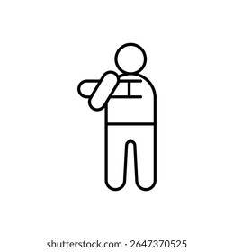 Warm-Up Icon vector stock illustration