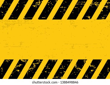 Warn Hazard Stripes Grunge Texture Background Stock Vector (Royalty ...