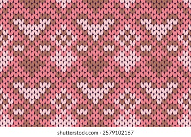 Warn knitted sweaters pattern, fabric background.