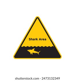 Warning about shark sightings indicating presence of dangerous marine life