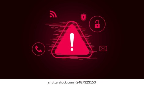 warning against malware viruses, phishing and other cyber crimes. Awareness of cyber threats via smartphone. Be careful of fraud on social media, phishing emails, spam phone calls, keep passwords safe