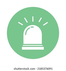 warning Alarm Isolated Vector icon which can easily modify or edit

