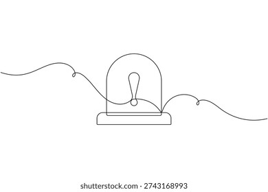 Warning alarm siren icon