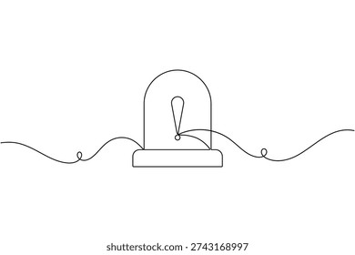 Warning alarm siren icon