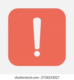 Icono de exclamación de alerta (rojo)