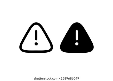 Warning alert exclamation triangle icon Vector