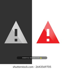 Warning Alert Icon – Exclamation Mark in Triangle Symbol. UI,UX, web development, and graphic projects. Vector illustration concept.