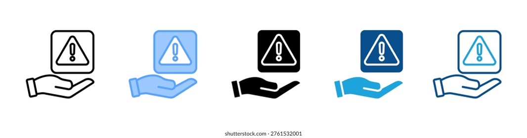 Warning Alert icon multiple style and collection