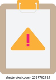 Warning Alert Notification Icon Vector Flat Illustration