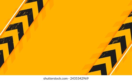 alerta de advertencia fondo amarillo con vector de franja industrial