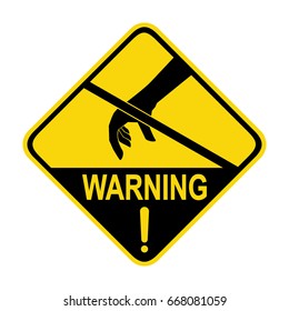 Warning : Anti- Static device. Sign, symbol, illustration