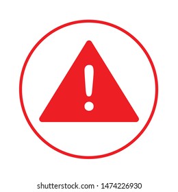 warning attention icon. flat illustration of warning attention vector icon. warning attention sign symbol