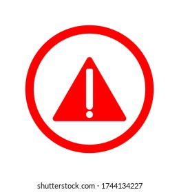 icono de atención de advertencia. ilustración plana del icono del vector de atención de advertencia. símbolo de signo de atención de advertencia. Icono De Peligro De Ilustración.
