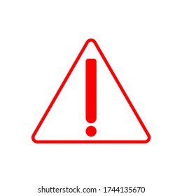 warning attention icon. flat illustration of warning attention vector icon. Illustration Danger Icon. warning attention sign symbol.