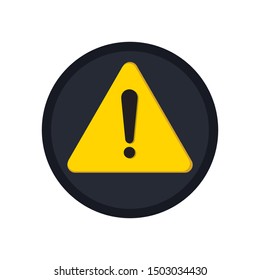 Warning Attention Icon. Warning Attention Sign Symbol. Flat Illustration Of Warning Attention - Vector Icon