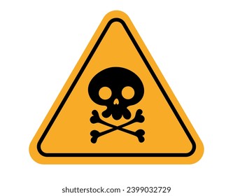 Warning attention pictogram danger safety yellow sign isolated set. Vector flat graphic design illustration	
