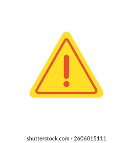 Warning Attention Sign Alert. Hazard warning attention sign with exclamation mark symbol. Danger, warning sign, attention.