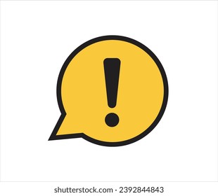 Warning attention sign. Collection of vector symbol on white background. Vector illustration.