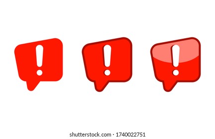 Señal de atención de advertencia con el icono de signo de exclamación colocado sobre fondo blanco aislado. EPS vectorial 10.