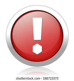 warning attention sign with exclamation mark symbol