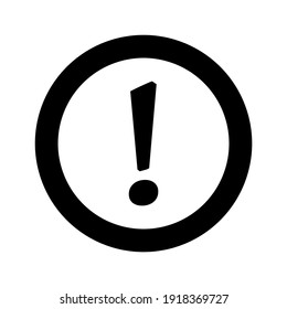 Warning or Attention Sign Exclamation Mark. Vector Image.