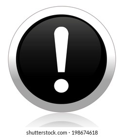 warning attention sign with exclamation mark symbol