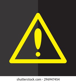  warning attention sign with exclamation mark symbol 