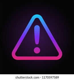 Warning, attention. Vector icon.