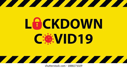 warning banner for covid 19 lockdown, warning banner for quarantine