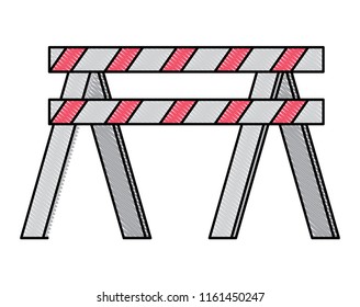 warning barrier icon
