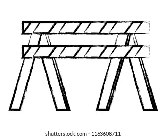 warning barrier icon