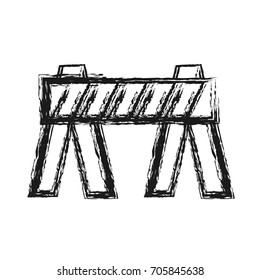 warning barrier icon