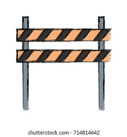warning barrier icon