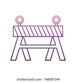 warning barrier icon 