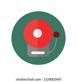 warning bell vector simple illustrator design