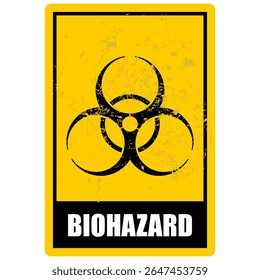 Warning, Biohazard infected specimen, sign vector