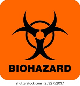 Warning, Biohazard, symbol and icon vector