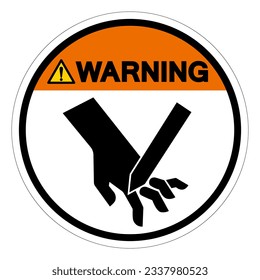 Warning Blade Hazard Symbol Sign, Vector Illustration, Isolate On White Background Label. EPS10
