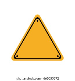 warning blank sign icon