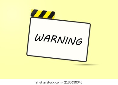 Cartel de advertencia. Vector de concepto de señal de advertencia de peligro.