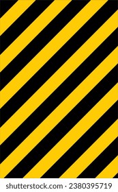 Warning Bold Stripes Yellow and Black Hazard Background