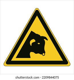 Warning; Bull
To warn of bulls
Taking care when in the vicinity of bulls