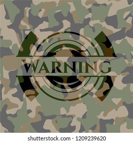 Warning camo emblem