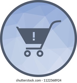 Warning cart, trolley