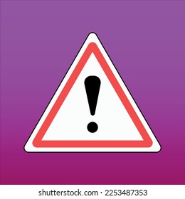 Warning, caution, attention, warning icon, red triangle with exclamation mark 
