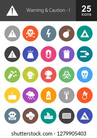 Warning & Caution Filled Icons