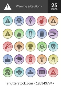 Warning & Caution Filled Icons