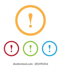 Warning or Caution Icons With Rings